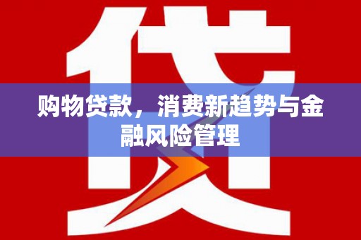 资兴购物贷款，消费新趋势与金融风险管理
