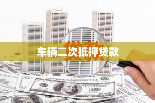 资兴车辆二次抵押贷款
