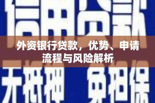 资兴外资银行贷款，优势、申请流程与风险解析