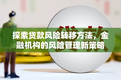 资兴探索贷款风险转移方法，金融机构的风险管理新策略