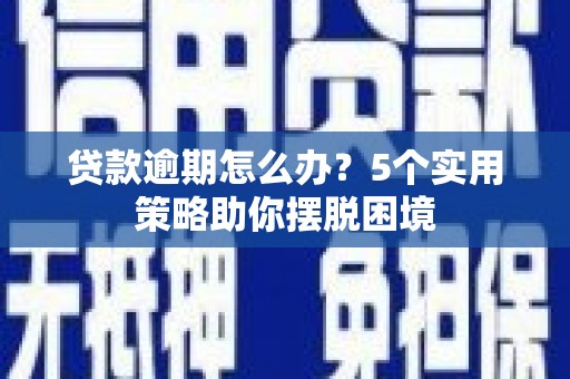 资兴贷款逾期怎么办？5个实用策略助你摆脱困境