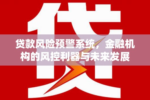 资兴贷款风险预警系统，金融机构的风控利器与未来发展