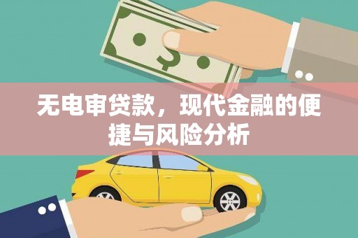 资兴无电审贷款，现代金融的便捷与风险分析