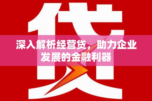 资兴深入解析经营贷，助力企业发展的金融利器