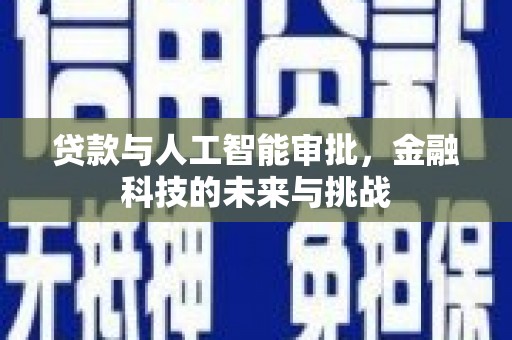 资兴贷款与人工智能审批，金融科技的未来与挑战