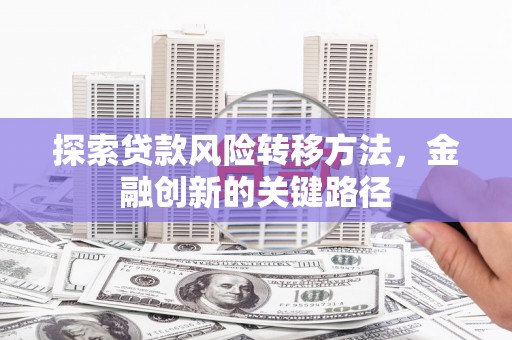 资兴探索贷款风险转移方法，金融创新的关键路径