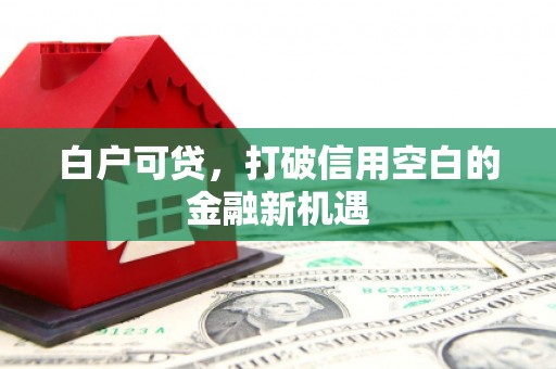 资兴白户可贷，打破信用空白的金融新机遇