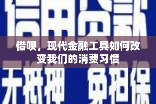 资兴借呗，现代金融工具如何改变我们的消费习惯