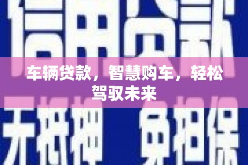 资兴车辆贷款，智慧购车，轻松驾驭未来