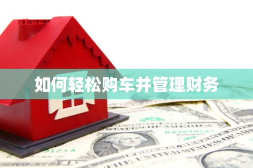 资兴如何轻松购车并管理财务