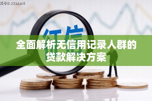 资兴全面解析无信用记录人群的贷款解决方案